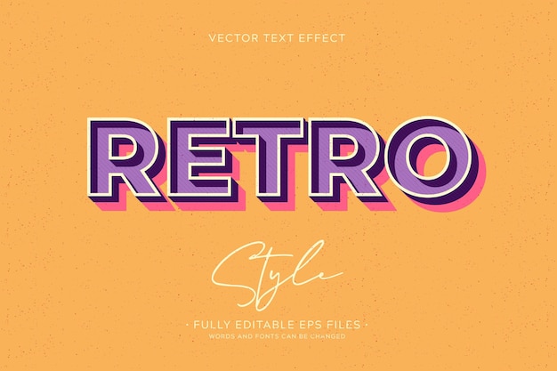 Efecto de texto retro