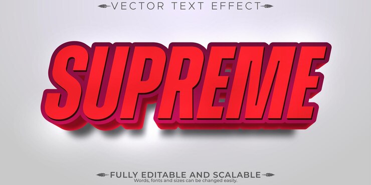 Vector gratuito efecto de texto súper editable estilo de texto de moda y fresco editable