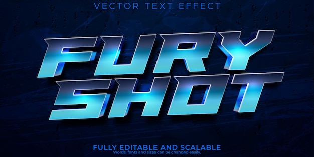 Efecto de texto de velocidad estilo de texto de película y juego editable