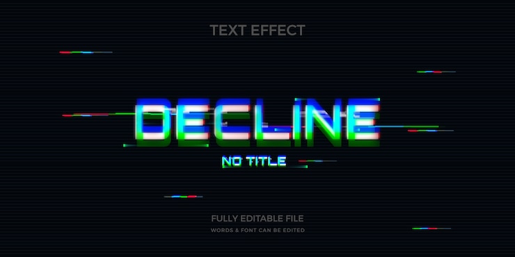 Vector gratuito efecto de texto vhs realista