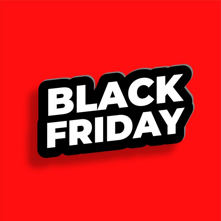 Vector gratuito efecto de texto de viernes negro en fondo de estilo 3d