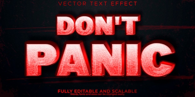 Vector gratuito efecto de texto de virus estilo de texto zombie y pandémico editable