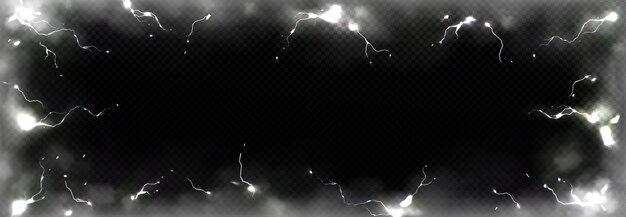 Efecto de tormenta eléctrica con humo de relámpagos
