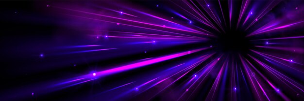 Efecto de velocidad de movimiento rápido de la luz