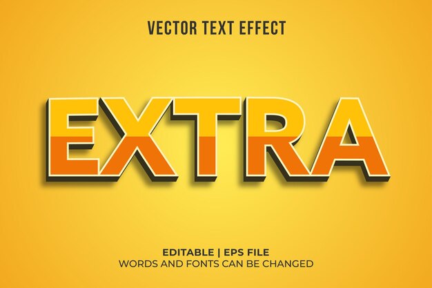 efectos de texto adicionales editables