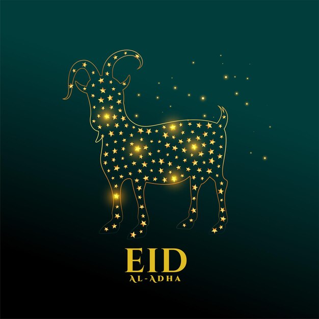 Eid al adha mubarak diseño de saludo bakrid islámico