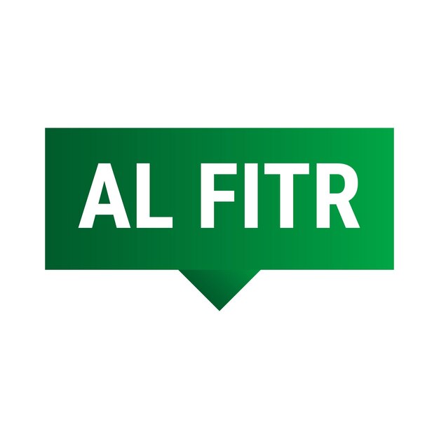 Eid AlFitr Countdown Dark Green Vector Callout Banner con días restantes hasta la celebración