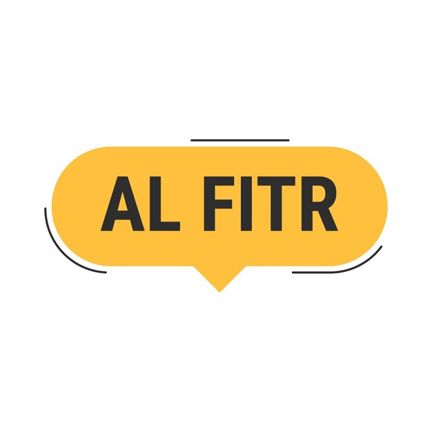 Eid AlFitr Countdown Orange Vector Callout Banner con días restantes hasta la celebración