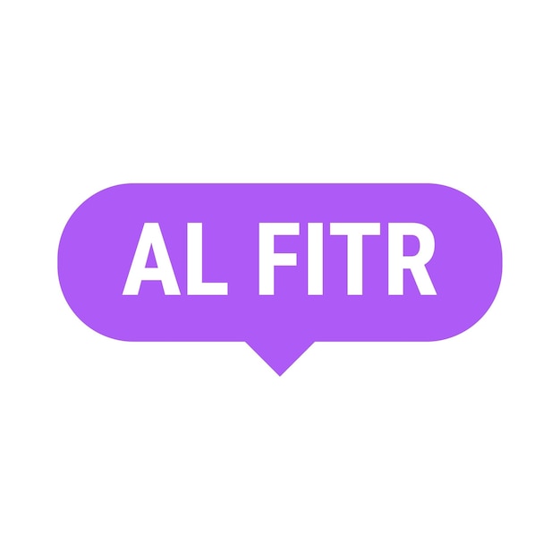 Eid AlFitr Countdown Purple Vector Callout Banner con días restantes hasta la celebración