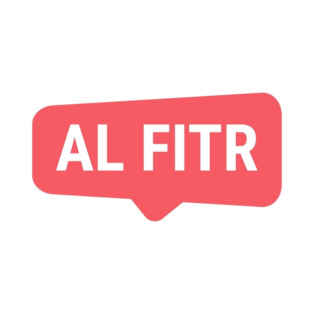 Eid AlFitr Countdown Red Vector Callout Banner con días restantes hasta la celebración
