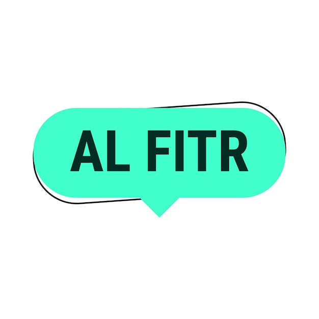 Eid AlFitr Countdown Turquoise Vector Callout Banner con días restantes hasta la celebración