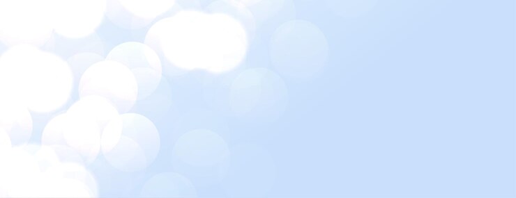 Vector gratuito elegante banner azul cielo con luces bokeh