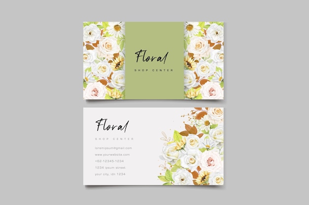 Elegante borde de fondo floral acuarela y diseño de tarjeta de corona