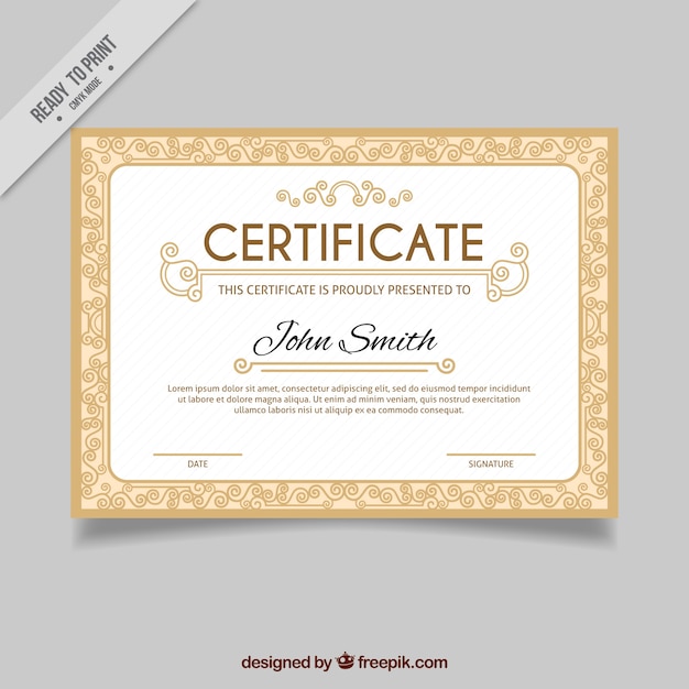 Elegante diploma clásico