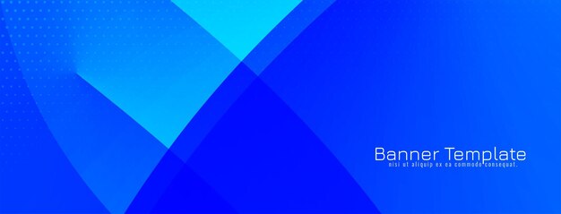 Elegante diseño de banner de negocios de estilo de onda decorativa