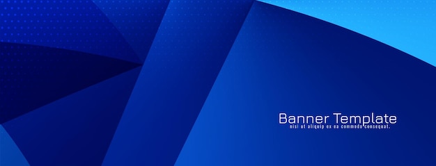 Elegante diseño de banner de negocios de estilo de onda decorativa