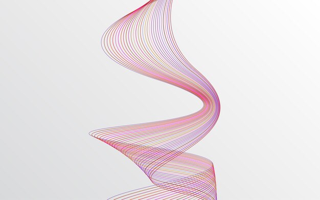 Elegante diseño de fondo abstracto de líneas onduladas rojas
