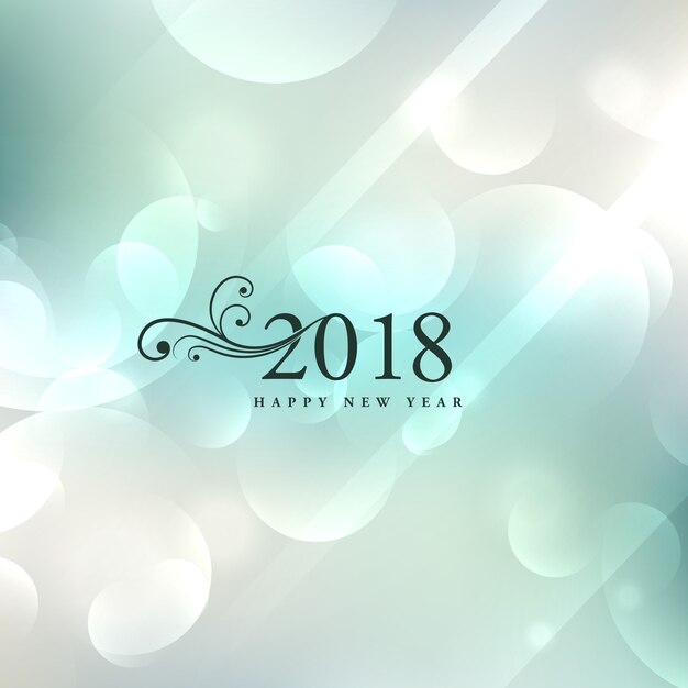 elegante diseño de fondo de año nuevo 2018