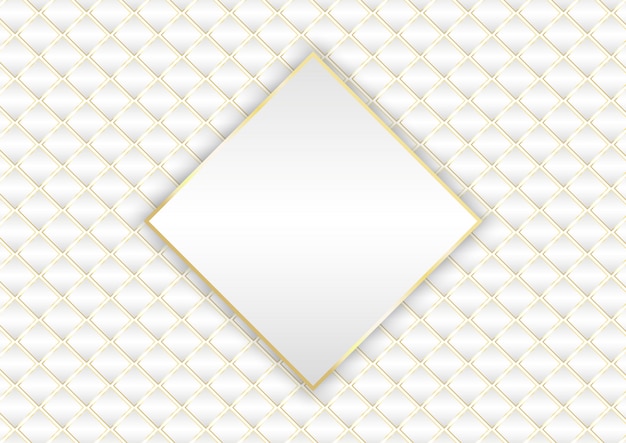 Elegante diseño de fondo blanco y dorado