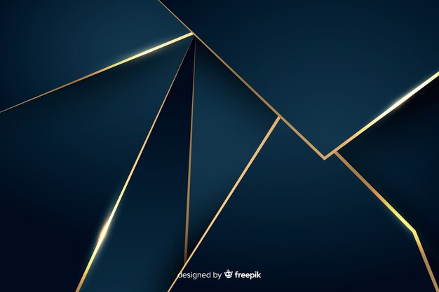 Elegante diseño de fondo poligonal oscuro