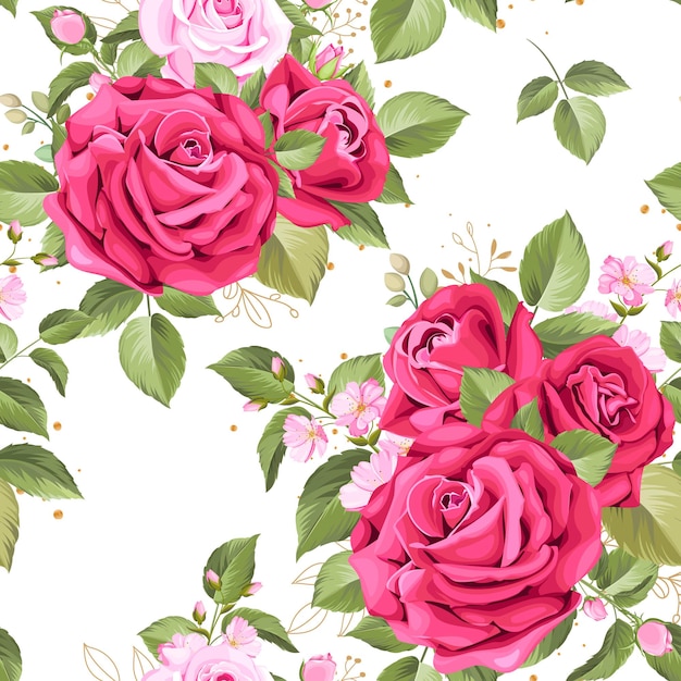 elegante diseño de patrones sin fisuras florales