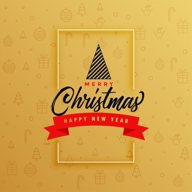 Elegante diseño de tarjeta de felicitación de feliz navidad