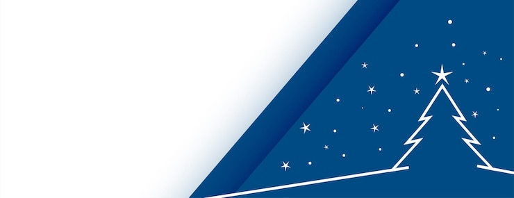 Vector gratuito elegante estandarte de navidad feliz plano con vector de diseño de árbol