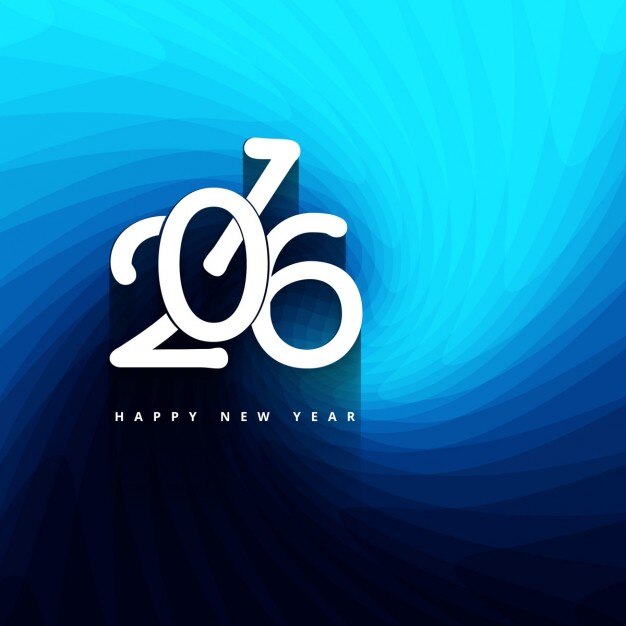 Elegante felicitación de año nuevo 2016