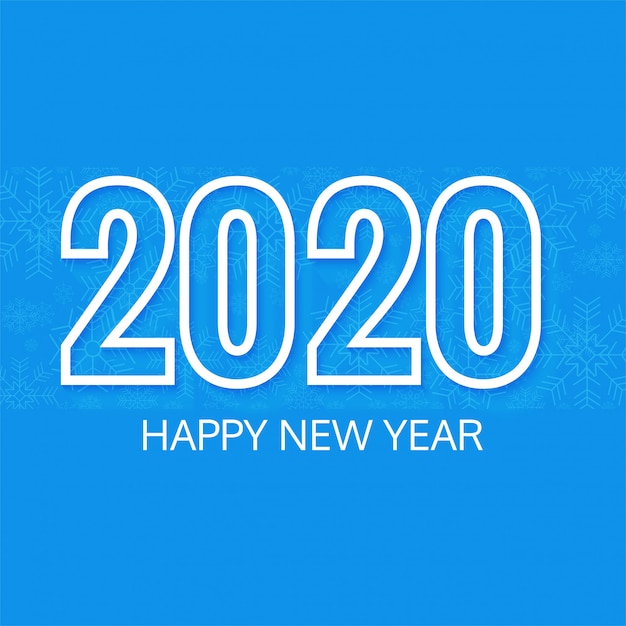 Elegante fondo de año nuevo de texto 2020
