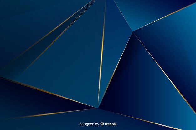 Elegante fondo decorativo poligonal oscuro