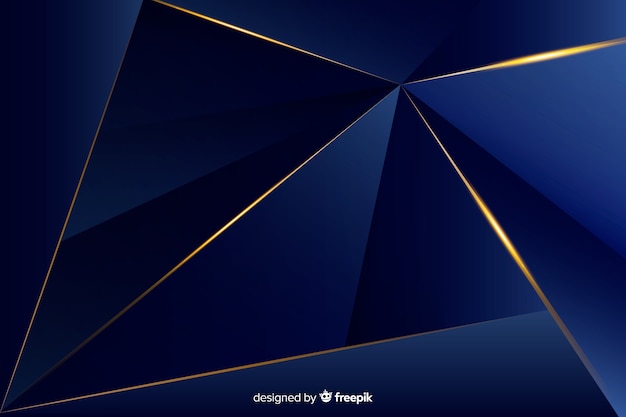 Elegante fondo decorativo poligonal oscuro