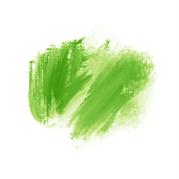 Elegante fondo de diseño de pincel de acuarela verde