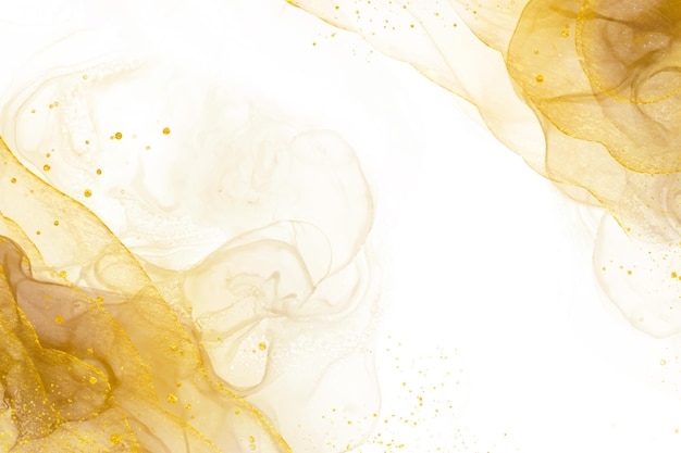 Elegante fondo dorado abstracto con elementos brillantes