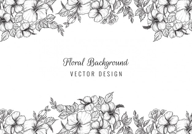 Elegante fondo floral decorativo de boda
