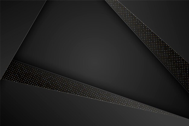 Elegante fondo negro capas geométricas
