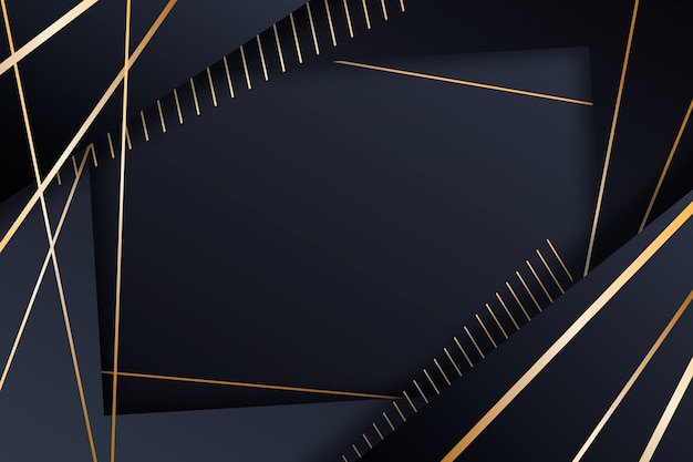 Vector gratuito elegante fondo oscuro con detalles dorados