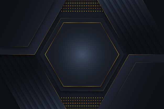 Elegante fondo oscuro con detalles dorados