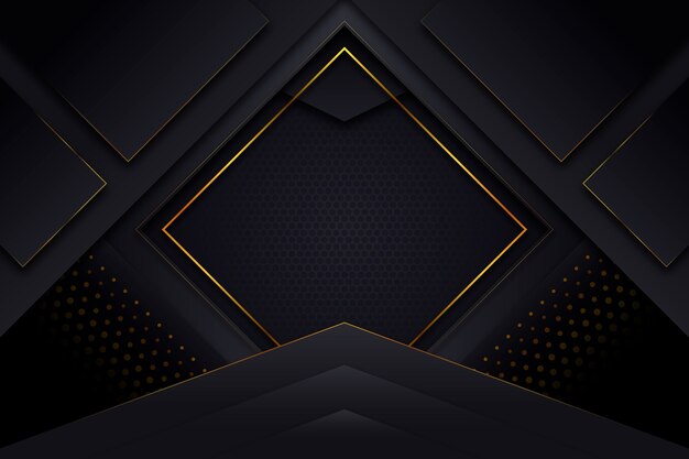 Elegante fondo oscuro con detalles dorados