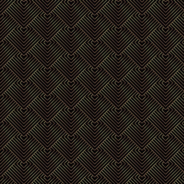 Elegante fondo con patrón negro y dorado
