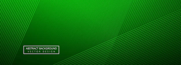 Elegante fondo de plantilla de encabezado de líneas creativas verdes