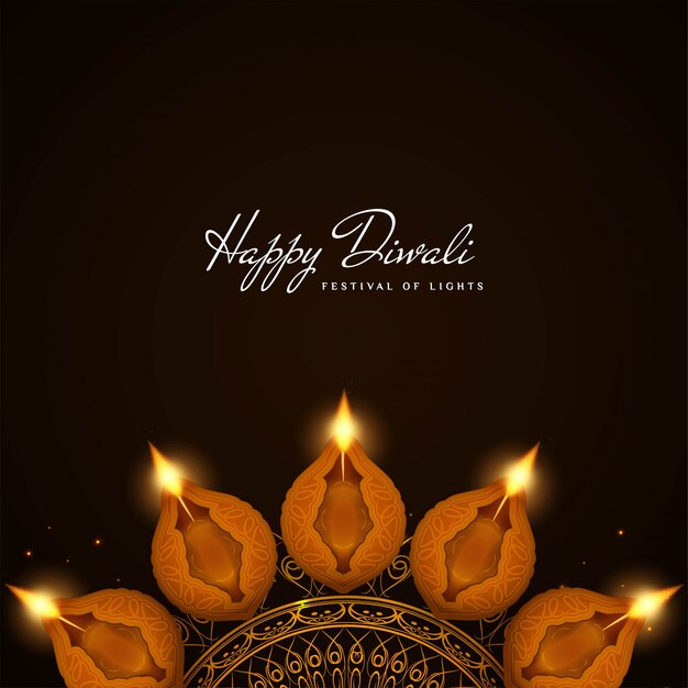 Elegante fondo religioso feliz Diwali