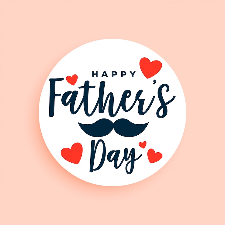 Vector gratuito elegante fondo de saludos felices para el día del padre