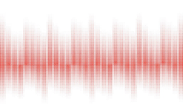 elegante fondo de semitono rojo ondulado