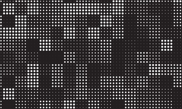 elegante fondo de trama de semitonos de tamaño aleatorio cuadrado