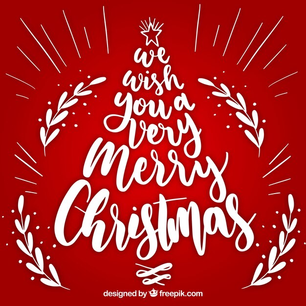 Elegante lettering navideño