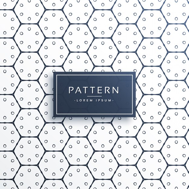 elegante línea de forma hexagonal de fondo