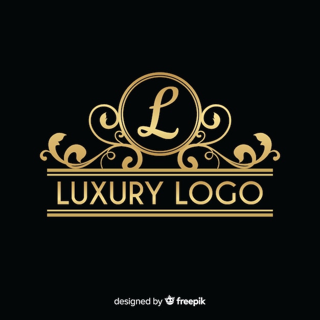 Vector gratuito elegante logo ornamental