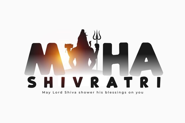 elegante maha shivratri fondo religioso con efecto de luz