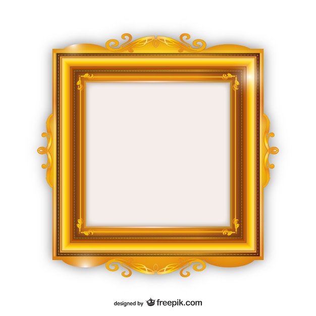 Elegante marco de oro