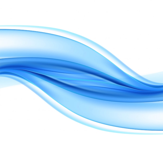 Elegante ola azul creativa